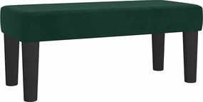 vidaXL Κρεβάτι Boxspring με Στρώμα Σκούρο Πράσινο 100x200εκ. Βελούδινο