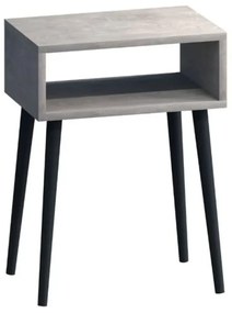 Κομοδίνο Fiona 0258129 45x30x58cm Grey Retro