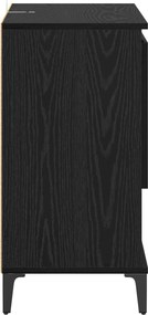 vidaXL Πλαϊνό γραφείο Μαύρη Οξυά 60 x 35 x 70 cm Επεξεργασμένο ξύλο