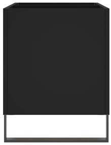 vidaXL Δισκοθήκη Μαύρη 74,5 x 38 x 48 εκ. από Επεξεργασμένο Ξύλο