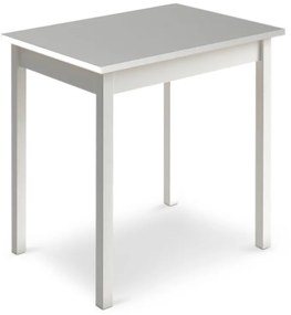 0117681 Τραπέζι Mini Megapap μεταλλικό - μελαμίνης χρώμα λευκό 59x78x75εκ. Μοριοσανίδα με επένδυση μελαμίνης, 1 Τεμάχιο