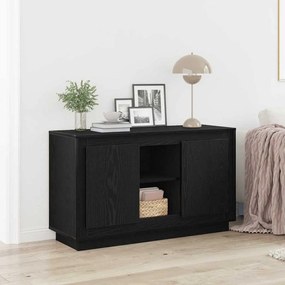 vidaXL Σερβιτόρος Μαύρο Δρύινο 102x35x60 εκ Επεξεργασμένο Ξύλο