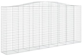 vidaXL Συρματοκιβώτιο Τοξωτό 400x50x180/200εκ. από Γαλβανισμένο Χάλυβα