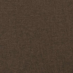 vidaXL Κρεβάτι Boxspring με Στρώμα Σκούρο Καφέ 120x190 εκ Υφασμάτινο