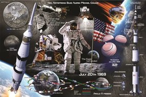 Αφίσα Lunar Landing, (91.5 x 61 cm)