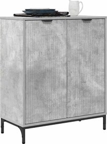 vidaXL Πλαϊνό γραφείο Σκυρόδεμα Γκρι 69,5 x 33 x 82 εκ.