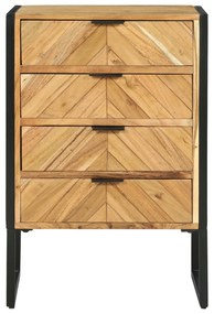 vidaXL Highboard 50x35x75 εκ Μασίφ Ξύλο Ακακίας