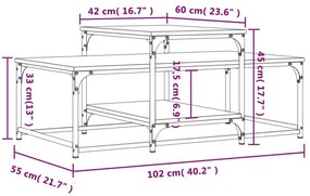 ΤΡΑΠΕΖΑΚΙ ΣΑΛΟΝΙΟΥ ΚΑΦΕ ΔΡΥΣ 102 X 60 X 45 ΕΚ. ΕΠΕΞΕΡΓ. ΞΥΛΟ 835318