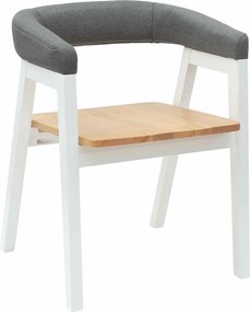 vidaXL Καρέκλες φαγητού 2 pcs Λευκό 54 x 57 x 73 εκ