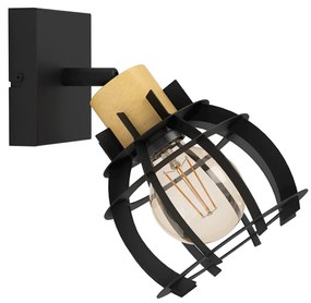 Φωτιστικό Σποτ Eglo 43926 STILLINGTON 1 Καφέ (Brown)|Μαύρο Ματ (Black Mat)