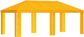 vidaXL Κάλυμμα Γκαζebo 6 x 3 m Κίτρινο Πολυεστέρας 190 gsm