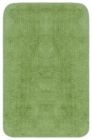 Σετ Πατάκια Μπάνιου 3 τεμ. Πράσινα Υφασμάτινα - Πράσινο