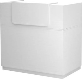 Γραφείο υποδοχής - reception Lemmon Megapap χρώμα λευκό 120x70x110εκ.