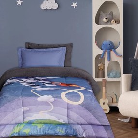 Κουβερτοπάπλωμα Παιδικό 4975 Blue-Grey Das Home Μονό 160x220cm Πολυέστερ