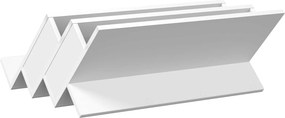 vidaXL Ράφι Περιοδικών Λευκό 65 x 53 x 28,5 εκ Επεξεργασμένο ξύλο