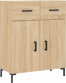 vidaXL Ντουλάπι Sonoma δρυς 69,5 x 34 x 180 εκ. από Επεξεργασμένο Ξύλο