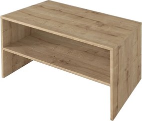 Τραπεζάκι σαλονιού Eleva Megapap χρώμα sapphire oak 90x44,6x46,4εκ.