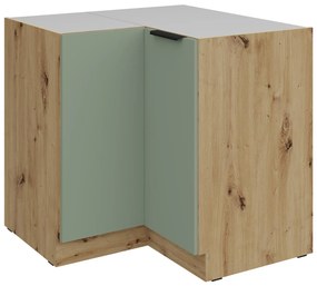 Επιδαπέδιο ντουλάπι γωνιακό Arianna 90x90 DN 2F BB-Φυστικί