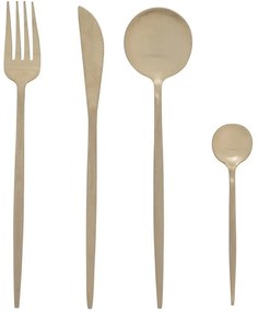 Μαχαιροπίρουνα Ida (Σετ 24Τμχ) 07.189069 Gold 24 τμχ Stainless Steel