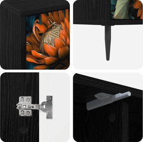vidaXL Ντουλάπι TV LOCHEM 102 x 33 x 51 εκ Μαύρη Δρυς