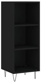 Ντουλάπι Μαύρο 34,5x32,5x90 εκ. Επεξεργασμένο Ξύλο - Μαύρο