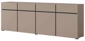Μπουφές Orwell I 162693289 225x40x78cm Beige-Black Μοριοσανίδα
