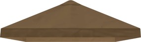 vidaXL Κάλυψη Σκηνής Γκαζebo 6 x 3 m Taupe Πολυεστέρας 190
