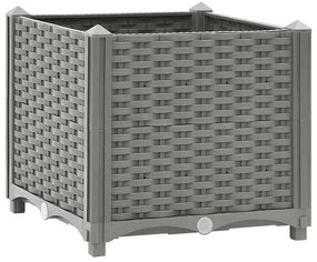 vidaXL Ζαρντινιέρα 40 x 40 x 38 εκ. από Πολυπροπυλένιο