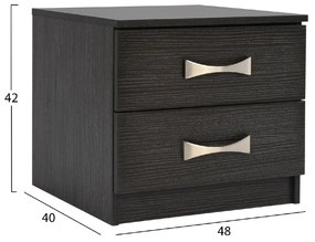 ΚΟΜΟΔΙΝΟ ΜΕ 2 ΣΥΡΤΑΡΙΑ ΚΑΙ ΧΕΡΟΥΛΙ ASHLYN HM2235.01 ZEBRANO 48x40x42Yεκ.