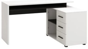 Γραφείο Arhimed Λευκό - Μαύρο 138x102x75 εκ.