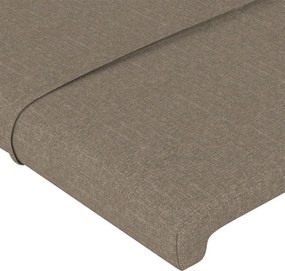 vidaXL Κεφαλάρια Taupe 200x5x78/88 εκ. Ύφασμα