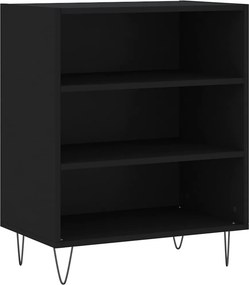 vidaXL Ραφιέρα Μαύρη 57 x 35 x 70 εκ. από Επεξεργασμένο Ξύλο
