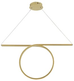 Φωτιστικό Οροφής LED Aca Zero HM98LEDP88BR Brass