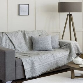 Ριχτάρι Hiver Gray Nima Πολυθρόνα 180x180cm Chenille