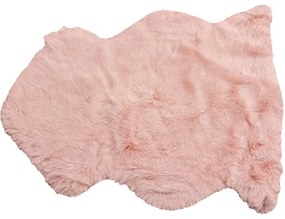 Χαλί-Προβιά Lambskin Heidi Ροζ  85x60x2εκ - Ροζ