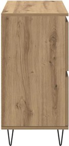 vidaXL Πλαϊνό γραφείο Artisan Oak 60 x 35 x 70 cm