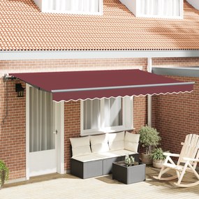 vidaXL Σκηνίτσα Αναδιπλούμενη Μπορντό 400 x 200 cm