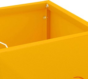 vidaXL Βάση ομπρέλας βροχής Μουσταρδί 15,5 x 15,5 x 49 εκ Ατσάλι