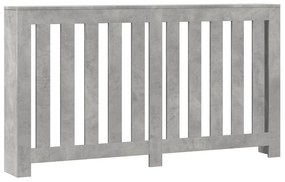 vidaXL Κάλυμμα Καλοριφέρ Γκρι Σκυροδέματος 149x20x82 εκ. Επεξ. Ξύλο