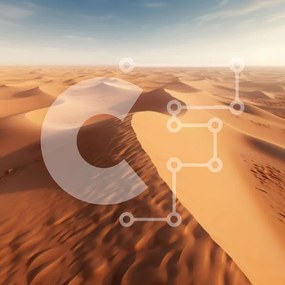 Intra Συλλεκτικό Ξύλινο Παζλ Plywood 4mm - Έρημο τοπίο με αμμόλοφους και αεροπλάνα Σε Ξύλινο Κουτί - Διαστάσεις: 10x10 cm – 25 κομμάτια