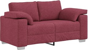 vidaXL Διθέσιος καναπές Κόκκινο 160 cm ύφασμα