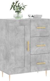 vidaXL Ντουλάπι Γκρι Σκυροδέματος 69,5x34x90 εκ. Επεξεργασμένο Ξύλο