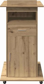 vidaXL Πλατφόρμα Artisan Oak Επεξεργασμένο ξύλο 55 x 55 x 107 cm