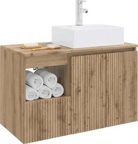vidaXL Σετ Επίπλων Μπάνιου 2 τμχ. Artisan Δρυς Επεξεργασμένο Ξύλο