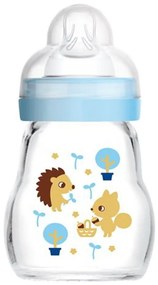 Μπιμπερό Γυάλινο Feel Good 370SB 170ml 0+ Μηνών Arctic Blue Mam 170ml Glass,Silicon