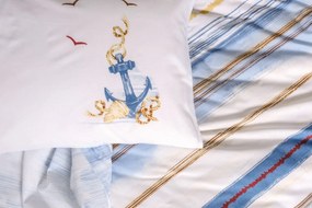 Ranforce Single Quilt Cover Set Moreno - Blue Blue