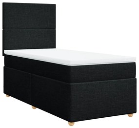 ΚΡΕΒΑΤΙ BOXSPRING ΜΕ ΣΤΡΩΜΑ ΜΑΥΡΟ 90X190 ΕΚ.ΥΦΑΣΜΑΤΙΝΟ 3293430