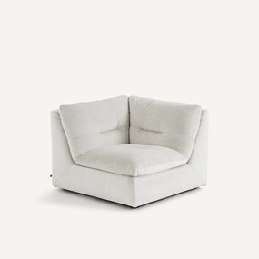 Γωνιακή πολυθρόνα σύνθεσης 90° από λινό βελούδο, GIULIANO