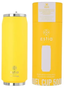 ESTIA ΘΕΡΜΟΣ TRAVEL CUP SAVE THE AEGEAN 500ml PINEAPPLE YELLOW