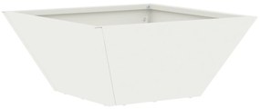 vidaXL Σετ Πλαστικών Γλαστρών Λευκό Πλαστικό 35 x 35 x 15 εκ.